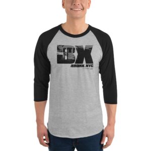 The BX NYC 3/4 sleeve raglan shirt